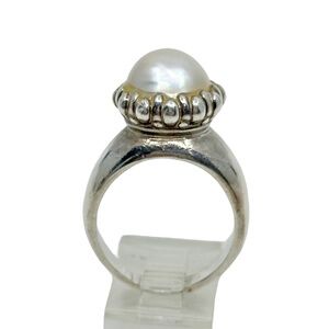 Sterling silver Mabe pearl ring - GM951
